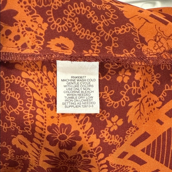 Liz Claiborne Rust Orange Blouse - Picture 5 of 5